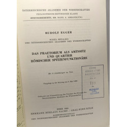 Das praetorium als amtssitz und quartier römischer spitzenfunktionäre