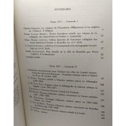 Cahiers bruxellois - revue trimestrielle d'histoire urbaine - TOME...