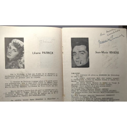 Le Carthaginois - réprésentation du 19/03/59 - (avec autographes...