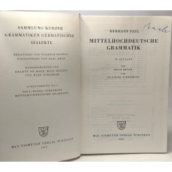 Mittelhochdeutshc grammatik - 20. auflage von Hugo Moser und...