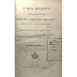 D. Rich Bentley's abhandlungen über die briefe des phalaris...