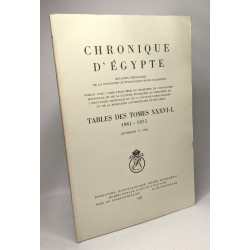 Chronique d'Egypte - bulletin périodique de la fondation...