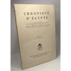 Chronique d'Egypte - bulletin périodique de la fondation...