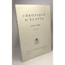 Chronique d'Egypte - bulletin périodique de la fondation...