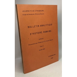 Bulletin analytique d'Histoire Romaine - TOME I (1962) + TOME II...