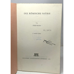 Die römische satire - 3. veränderte auflage