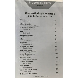 Hyperfuturs avril 2000 - une anthologie réalisée par Stéphane Nicot