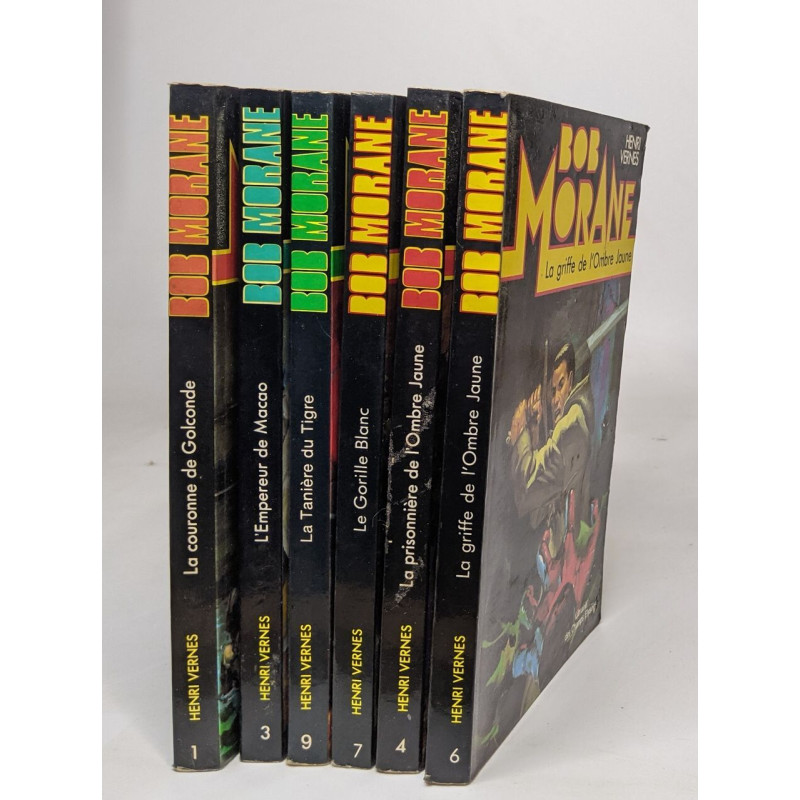 Lot de 6 romans Bob Morane - titres voir description