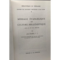 Théologie du Judéo-Christianisme + Message évangélique et culture...