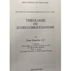 Théologie du Judéo-Christianisme + Message évangélique et culture...