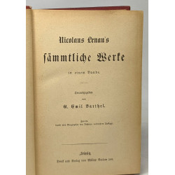 Nicolaus Lenau's sämtliche werke in einem bande