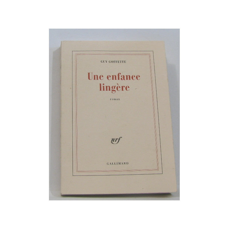 Une enfance lingère