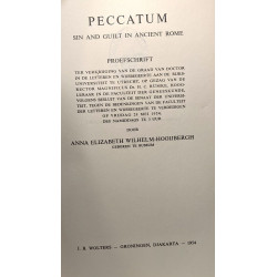 Peccatum sin and guilt in ancient Rome