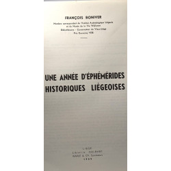 Une année d'éphémérides historiques liégeoises
