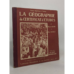 La géographie du certificat d'études - cours supérieur 1re année