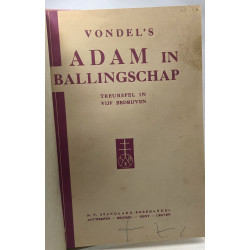 Vondel's Adam in Ballingschap treurspel in vuf bedrijven