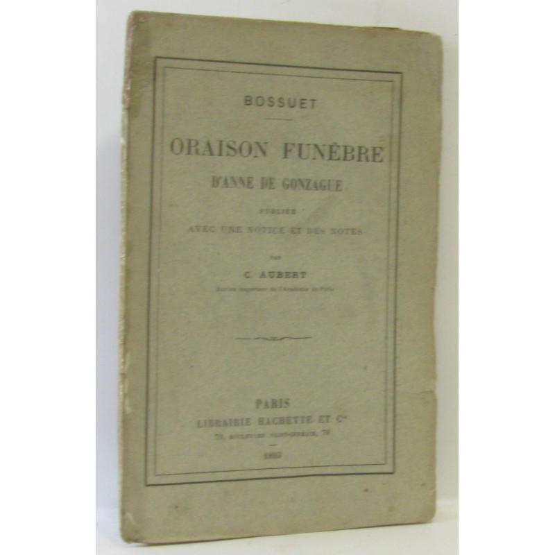 Oraison funèbre d'Anne de Gonzague