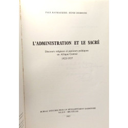 L'Administration et le Sacre Discours Religieux et Parcours...