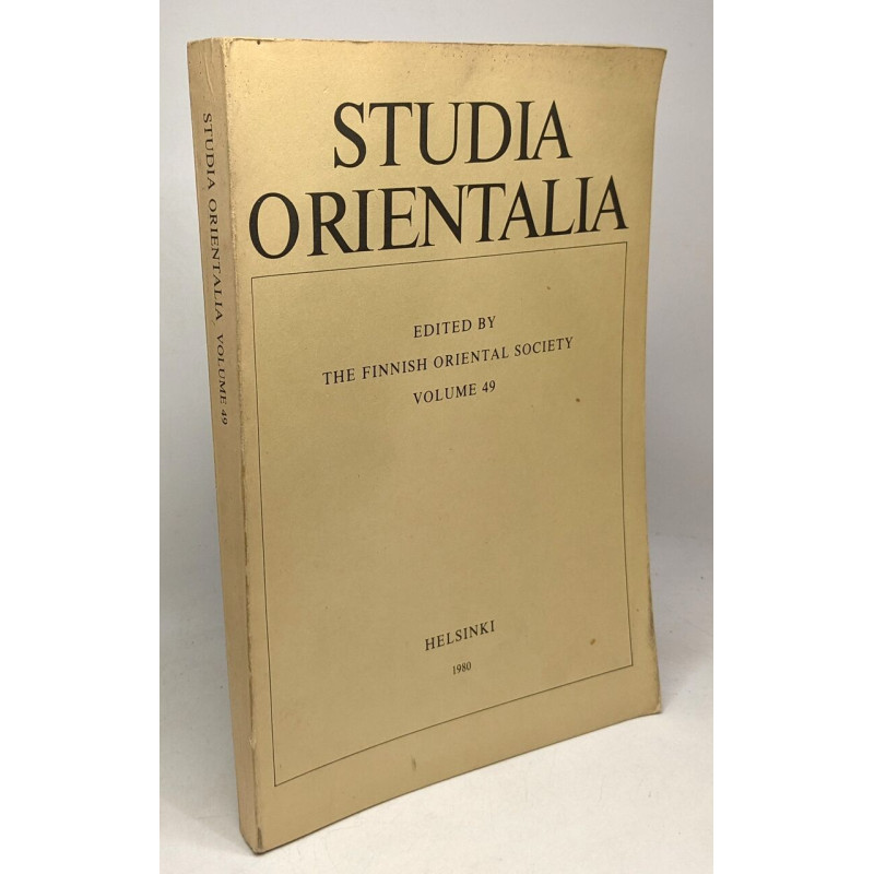 Stuia orientalia n°49 - die sumerischen und akkadischen...