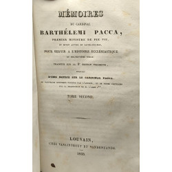 Mémoires du cardinal Barthélemi Pacca premier ministre de Pie VII...