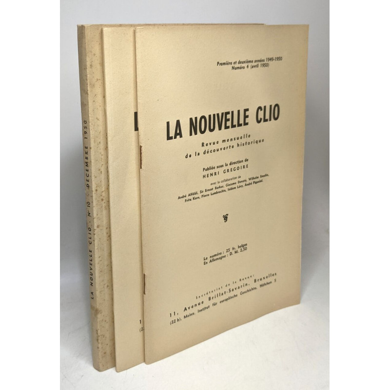 La nouvelle clio - revue mensuelle de la découverte historique -...