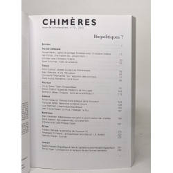 Chimères - revue des schizoanalyses n° 74 - été 2010