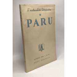 Paru - L'actualité littéraire - OCTOBRE 1946 n°23 revue mensuelle