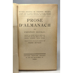 Prose d'Almanach - traduction et avant-propos de Pierre Devoluy -...