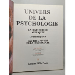 Univers de la psychologie: Tome III / Tome IV / Tome V / Tome VI...