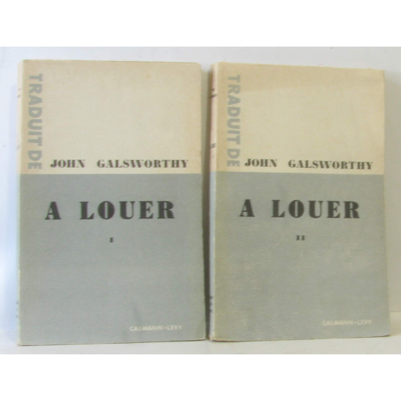 A louer (deux volumes, tome un et deux)