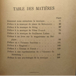 Préfaces pour des musiciens