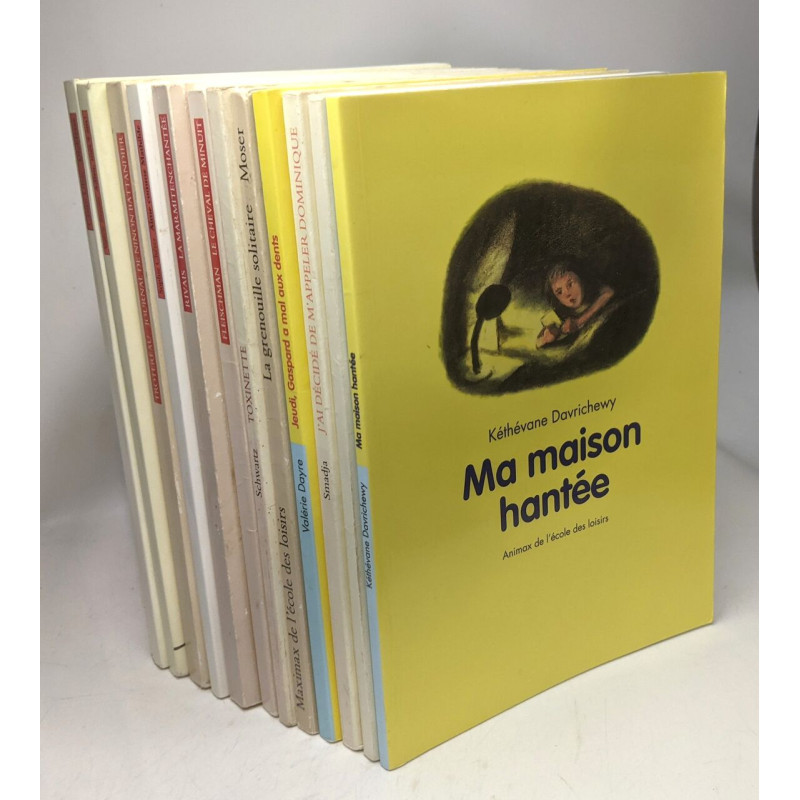 12 livres "Ecole des Loisirs" (voir description complète):...
