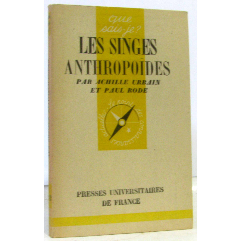 Les singes anthropoïdes