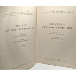 The journal of juristic papyrology - VOL. XVIII - university of...