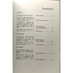 Communication vol.15 - N°1 --- information médias théories pratiques
