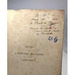 Notes sur l'histoire militaire de l'antiquité. Introduction au...