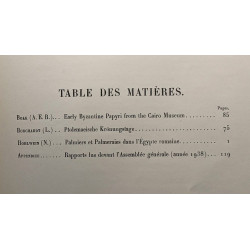 Etudes de papyrologie TOME DEUXIEME (deuxième fascicule 1934) +...