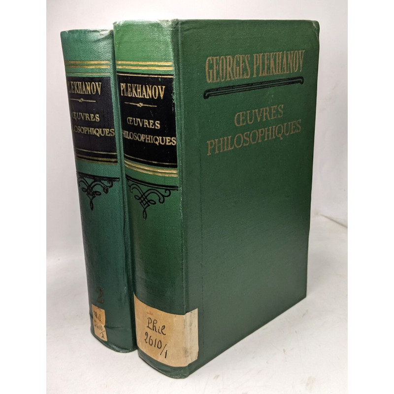 Oeuvres philosophiques - TOME PREMIER et SECOND / traduit par...