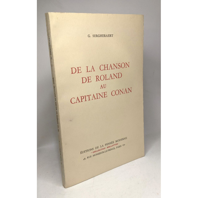 De la chanson de Roland au capitaine Conan / Coll. Collection...