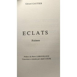 Éclats - poèmes / préface de Pierre Lorguilloux