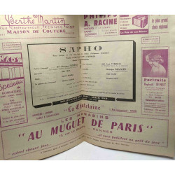Rennes Théâtre - revue artistique - 2 numéros année 1956/57