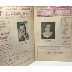 Rennes Théâtre - revue artistique - 2 numéros année 1956/57