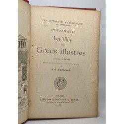 Plutarque les vies des grecs illustres