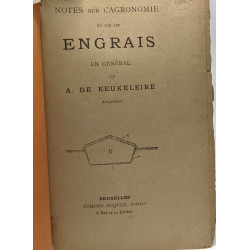 Notes sur l'agronomie et sur les engrais en général