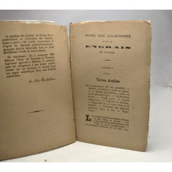 Notes sur l'agronomie et sur les engrais en général