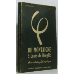 De Montaigne à Louis de Broglie introduction à l'étude de la...