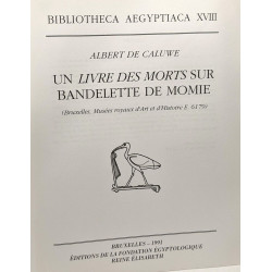 Un livre des morts sur bandelette de momie - bibliotheca...