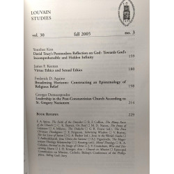 Louvain Studies - a quarterly review of the faculty of theology...