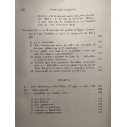 Chronologie des préfets d'Egypte de 284 à 395 - collection Latomus...