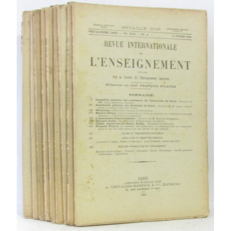 Revue internationale de l'enseignement 25e année...